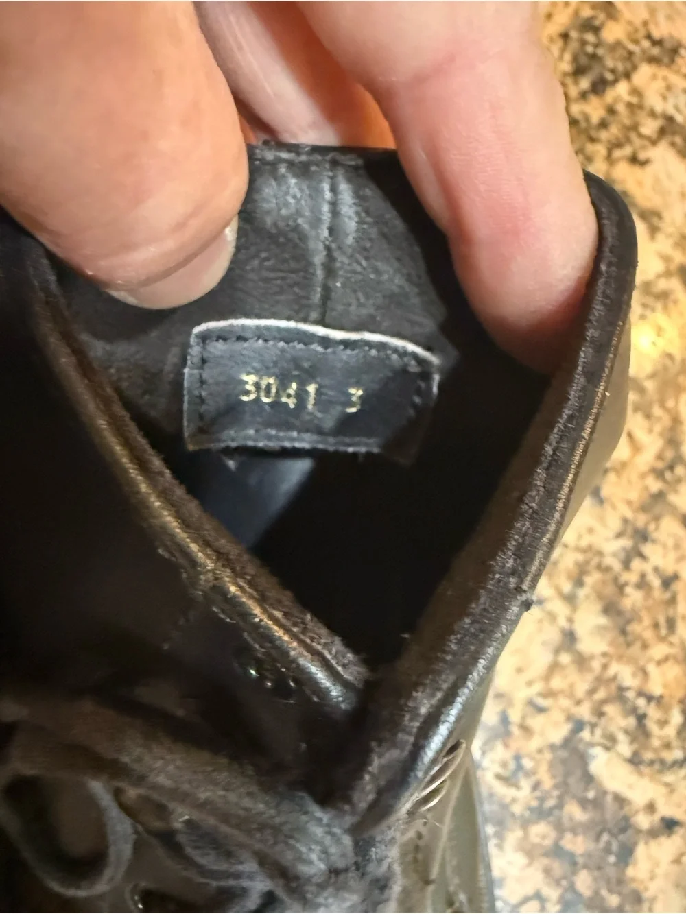 Kids Tuff Rider size 3 Black Leather Lace-Up paddock riding Boots